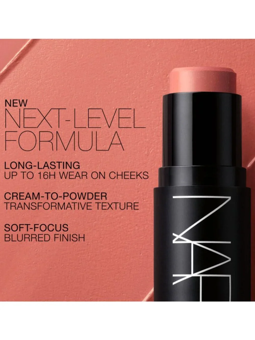 NARS The Multiple Sheer Cream Blush Stick - Hot Take - Full Size 0.28 oz